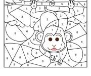Coloriage Singe magique CE1