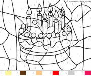 Coloriage et dessins gratuit Magique Gâteaux maternelle à imprimer