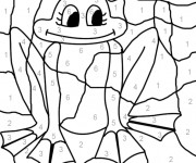 Coloriage Magique Grenouille Facile