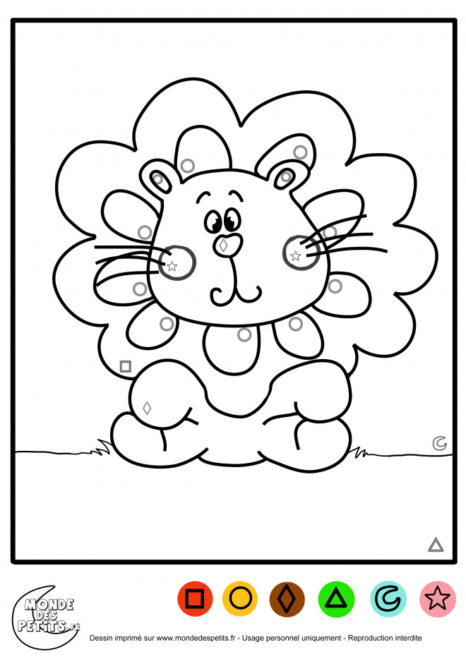 Coloriage Magique Lion dessin gratuit à imprimer Coloriage Magique Lion dessin gratuit à imprimer