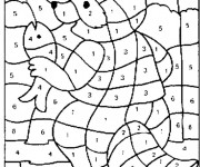 Coloriage et dessins gratuit Magique Ours maternelle à imprimer