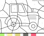 Coloriage et dessins gratuit Magique Tracteur Facile à imprimer