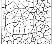 Coloriage Magique Chiffres Les fleurs
