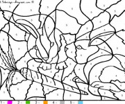 Coloriage Magique chiffres Les Lapins