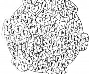 Coloriage Magique Lettres Consonnes mandala