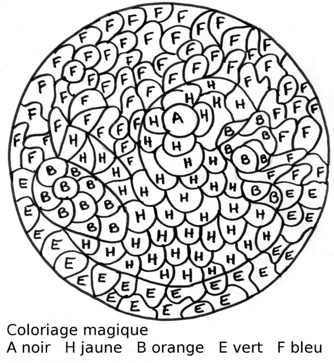 Coloriage et dessins gratuits Magique Lettres de l'alphabet maternelle à imprimer