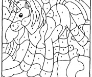 Coloriage et dessins gratuit Magique Maternelle Unicorn à imprimer