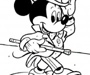 Coloriage et dessins gratuit Magique Mickey Mouse Maternelle à imprimer