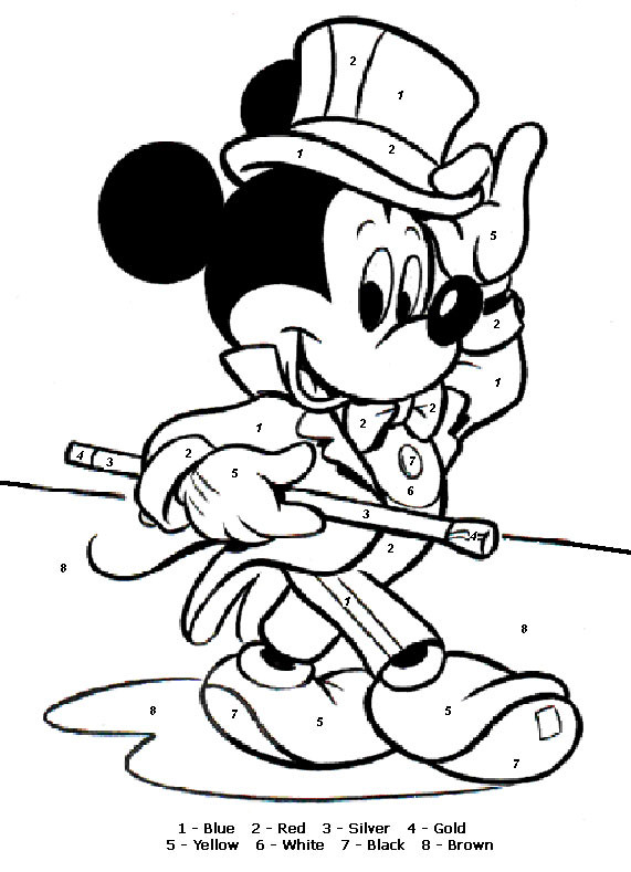 Coloriage Magique Mickey Mouse Maternelle Dessin Gratuit A Imprimer