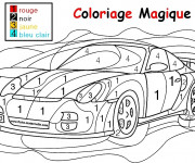 Coloriage et dessins gratuit Magique numération de voiture à imprimer