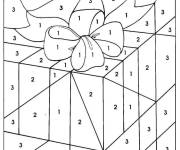 Coloriage et dessins gratuit Cadeau de la fete de noel magique  en maternelle à imprimer