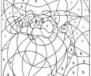 Coloriage Magique noel &agrave; t&eacute;l&eacute;charger
