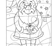 Coloriage P&egrave;re Noel magique cm2