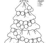 Coloriage Sapin de la saison des vacances magique