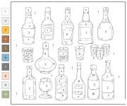Coloriage Alcool par num&eacute;ro