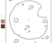 Coloriage et dessins gratuit Biscuit magique par num&eacute;ro à imprimer