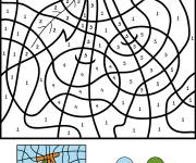 Coloriage Cerises par num&eacute;ros