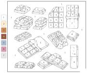 Coloriage Chocolat par num&eacute;ro