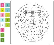 Coloriage Cornichon par num&eacute;ro