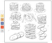 Coloriage Cr&ecirc;pe par num&eacute;ro