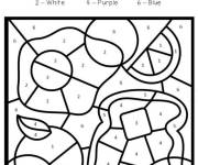 Coloriage et dessins gratuit Pain aux &oelig;ufs par num&eacute;ro à imprimer
