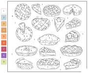 Coloriage Tarte par num&eacute;ro en ligne
