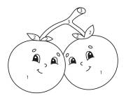 Coloriage Tomates mignons par num&eacute;ros 1-3