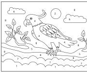 Coloriage Cacato&egrave;s num&eacute;rot&eacute;