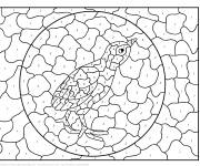 Coloriage Dindon par num&eacute;ro