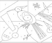 Coloriage Oiseau Motifs g&eacute;om&eacute;triques