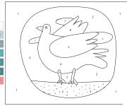 Coloriage Pigeon facile