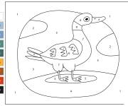 Coloriage Un canard facile