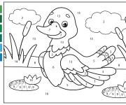 Coloriage Un canard tout mignon