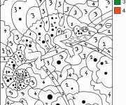 Coloriage Cam&eacute;l&eacute;on magique &agrave; colorier