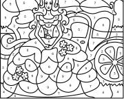 Coloriage Cendrillon magique adulte