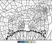 Coloriage Chauves souris magique en couleurs