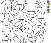 Coloriage et dessins gratuit D&eacute;coration de Noel Magique pour adultes à imprimer
