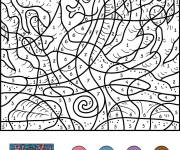 Coloriage Hippocampe magique &agrave; colorier