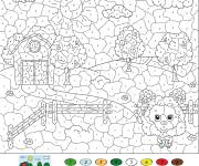 Coloriage La compagne num&eacute;rot&eacute;