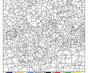 Coloriage et dessins gratuit La lune magique pour adulte à imprimer