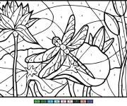 Coloriage Libellule magique pour adulte