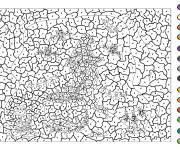 Coloriage Petite sorci&egrave;re num&eacute;rot&eacute;