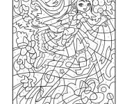 Coloriage Poup&eacute;e Magique pour adultes