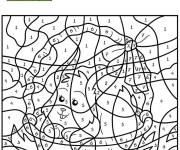 Coloriage Un lapin magique