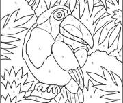 Coloriage et dessins gratuit Un perroquet Magique pour adultes à imprimer
