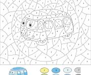 Coloriage magique bus jusqu'&agrave; 8