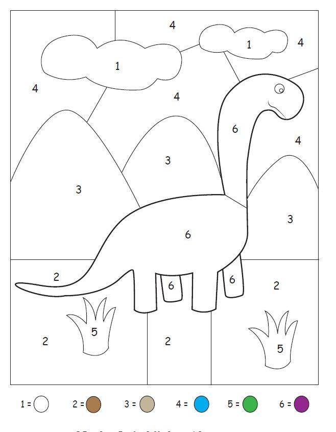 Coloriage et dessins gratuits Magique dinosaure maternelle à imprimer