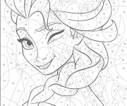 Coloriage Magique la Reine des neiges Disney