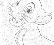 Coloriage Magique le Roi Lion de Disney