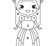Coloriage Princesse magique cp pour filles